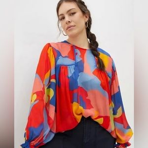 *NEW* Anthropologie x Blank London Miranda Printed Peasant Blouse